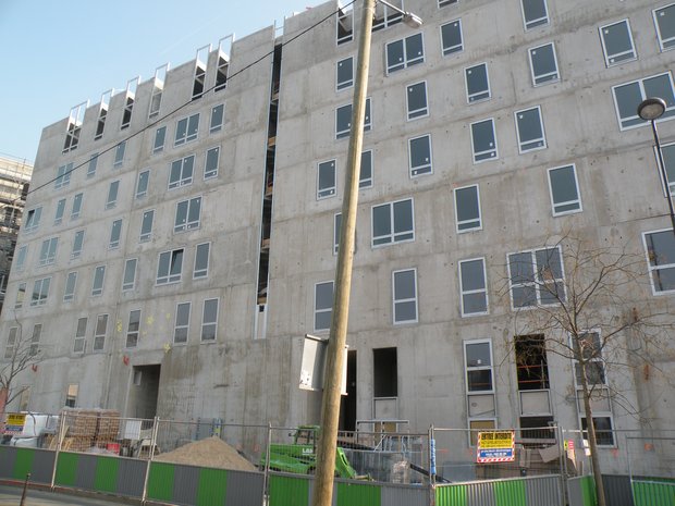  immeuble en construction, rue des Grands Moulins